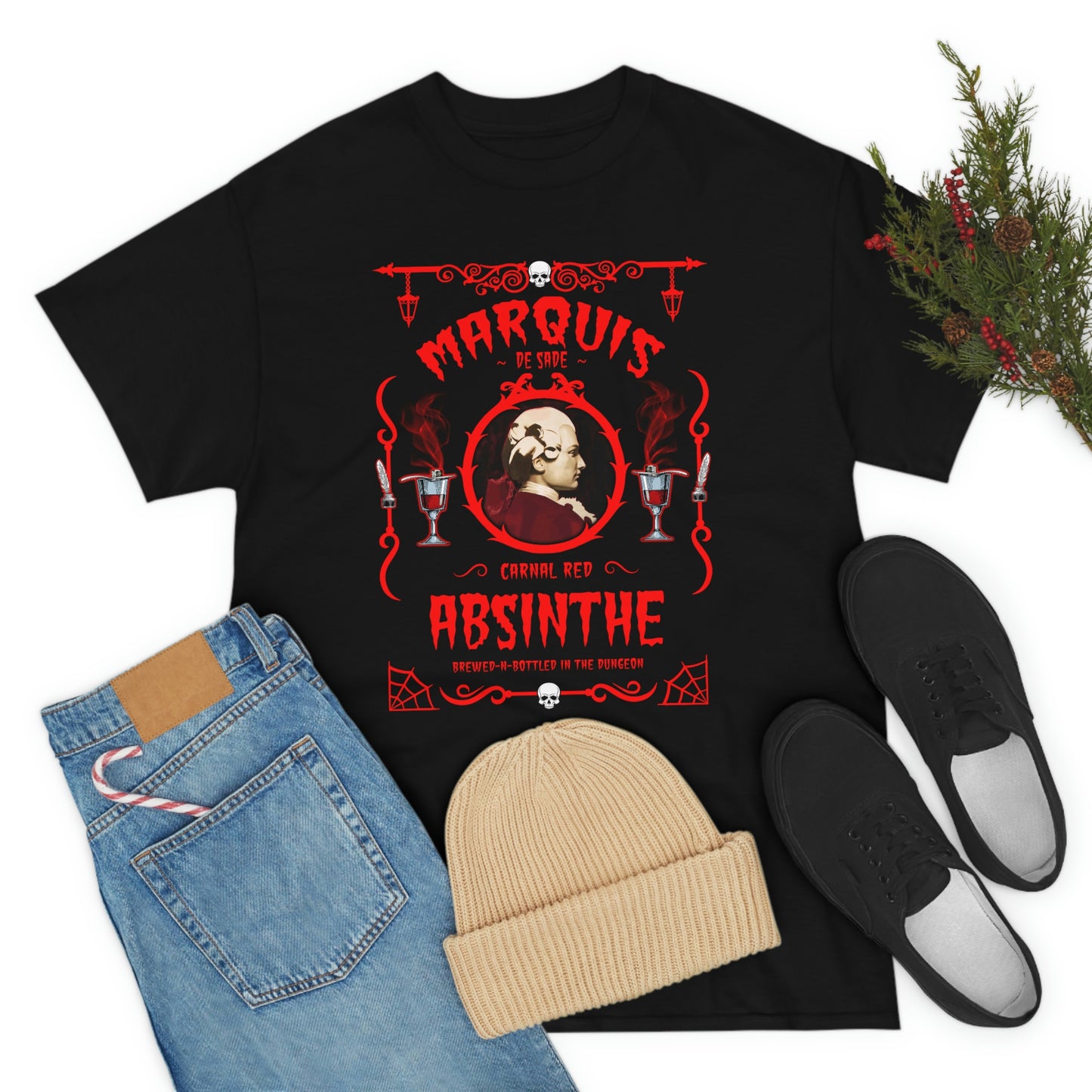 ABSINTHE MONSTERS (MARQUIS DE SADE) Unisex Heavy Cotton Tee