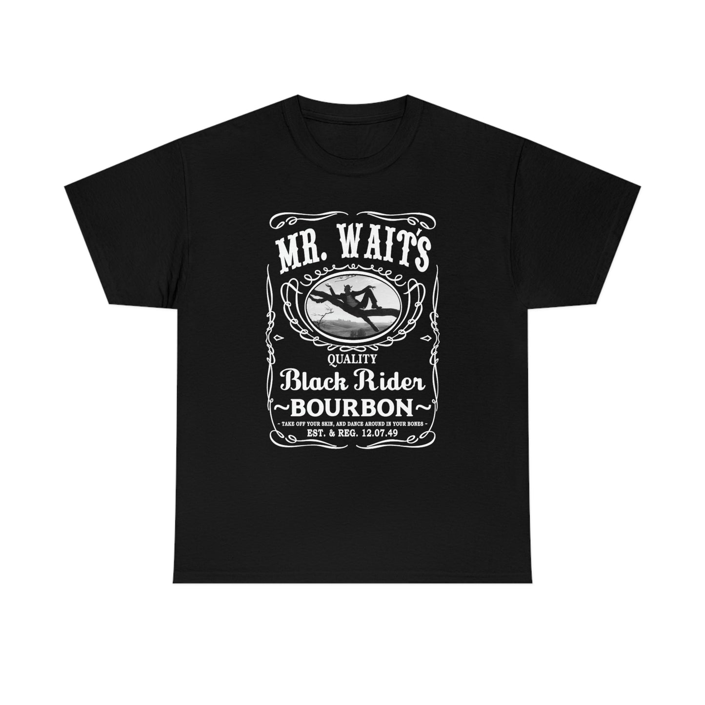 MR WAITS 4  (JD)(BLACK RIDER) Unisex Heavy Cotton Tee