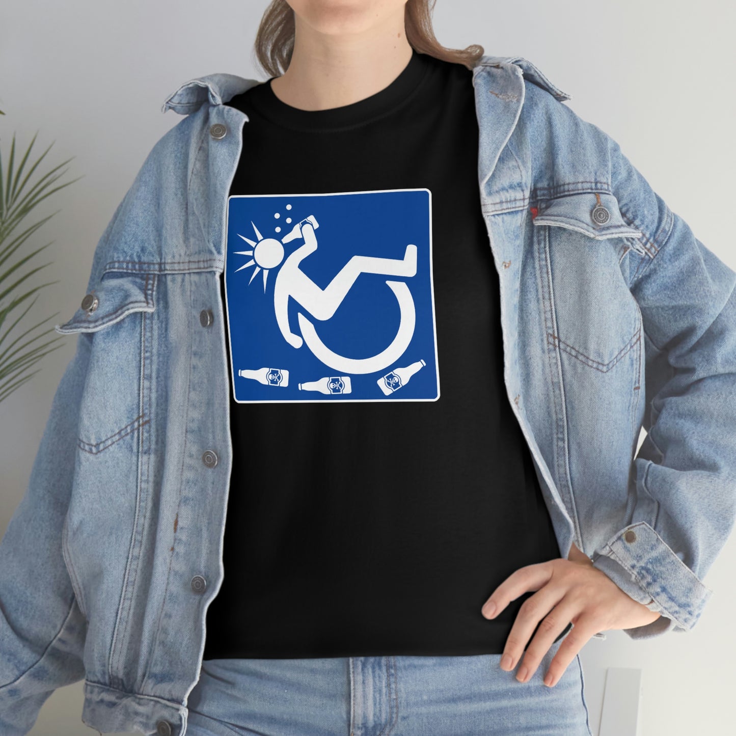 WHEELCHARIOT 1 (Beer) Unisex Heavy Cotton Tee