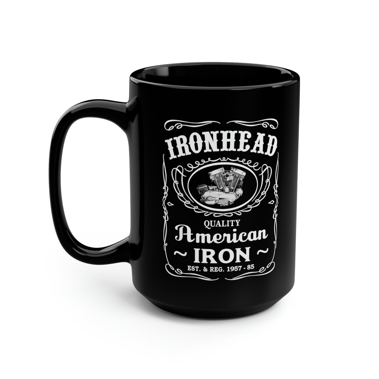 IRONHEAD 2 Black Mug, 15oz