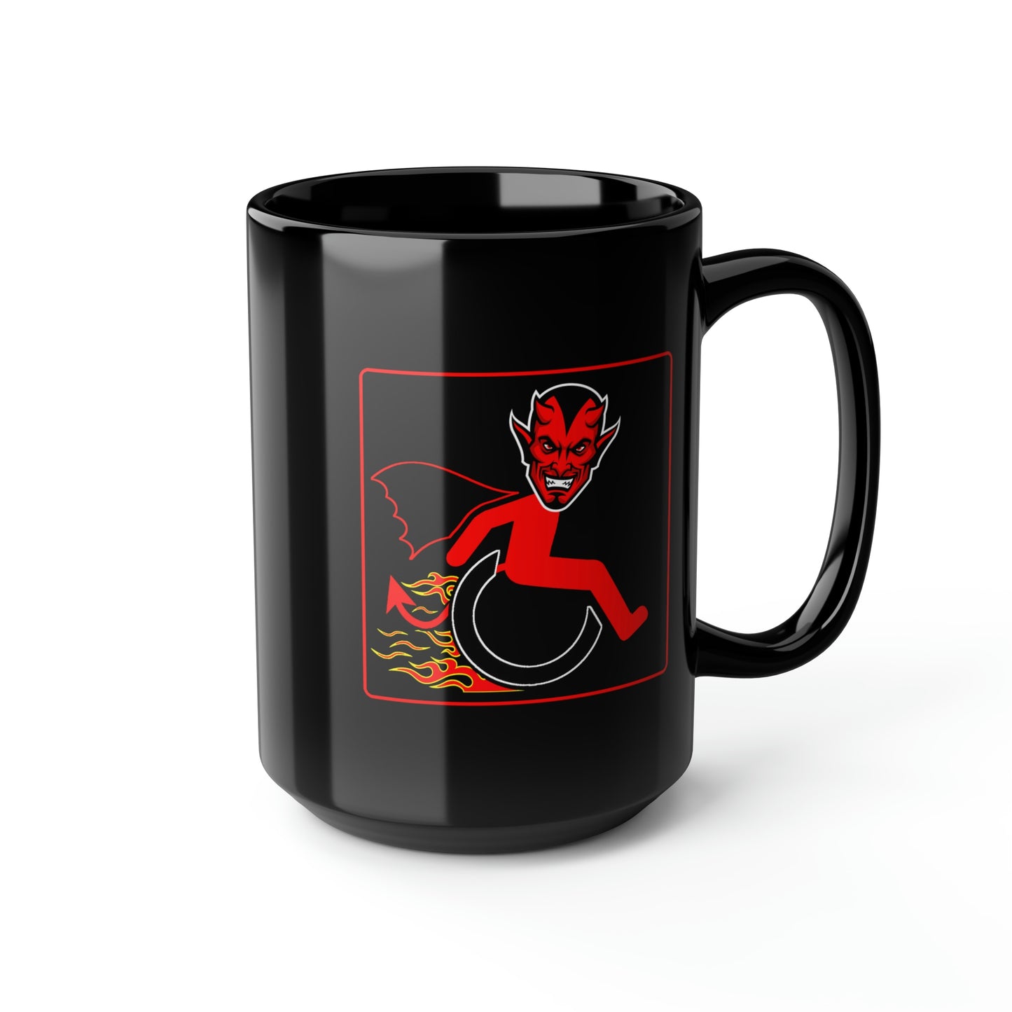 WHEELCHARIOT 5 (Luis) 1 Black Mug, 15oz