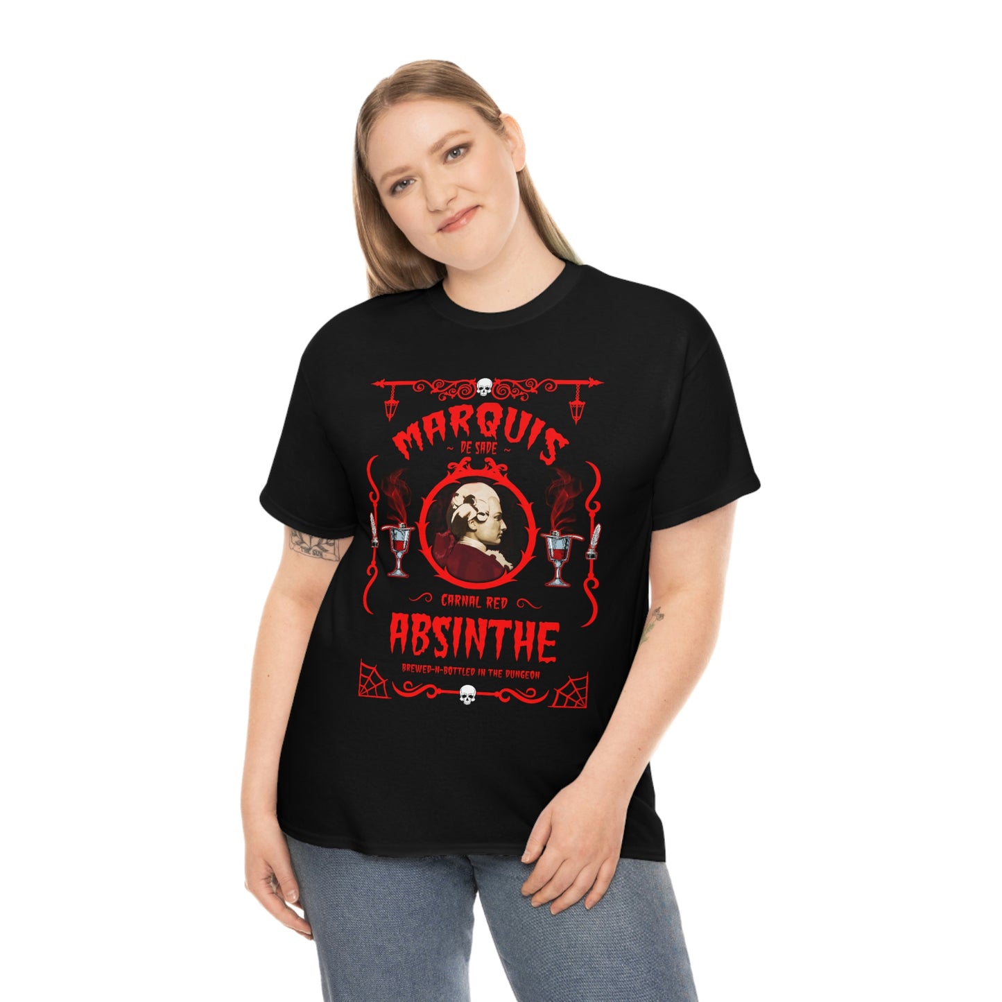 ABSINTHE MONSTERS (MARQUIS DE SADE) Unisex Heavy Cotton Tee