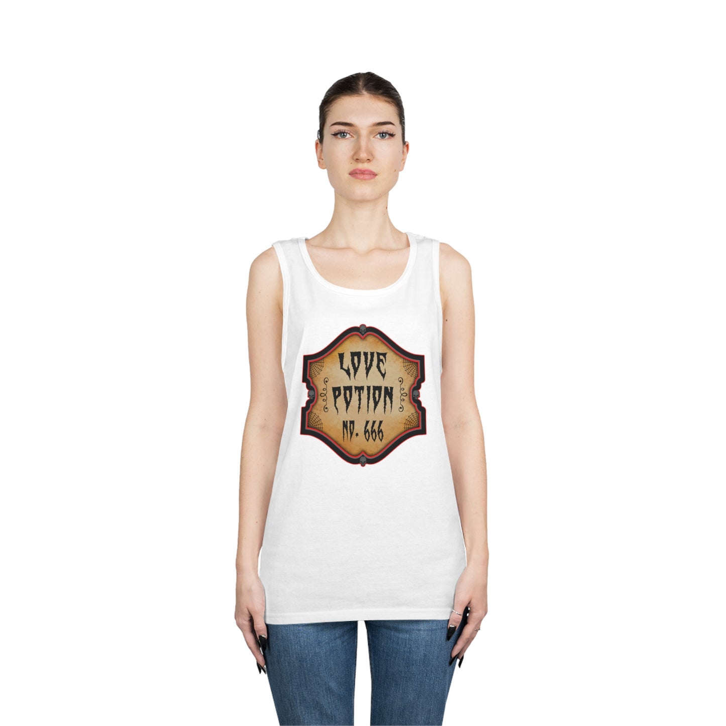 WITCHERY POTIONS 7 (LOVE POTION NO. 666)  Unisex Heavy Cotton Tank Top