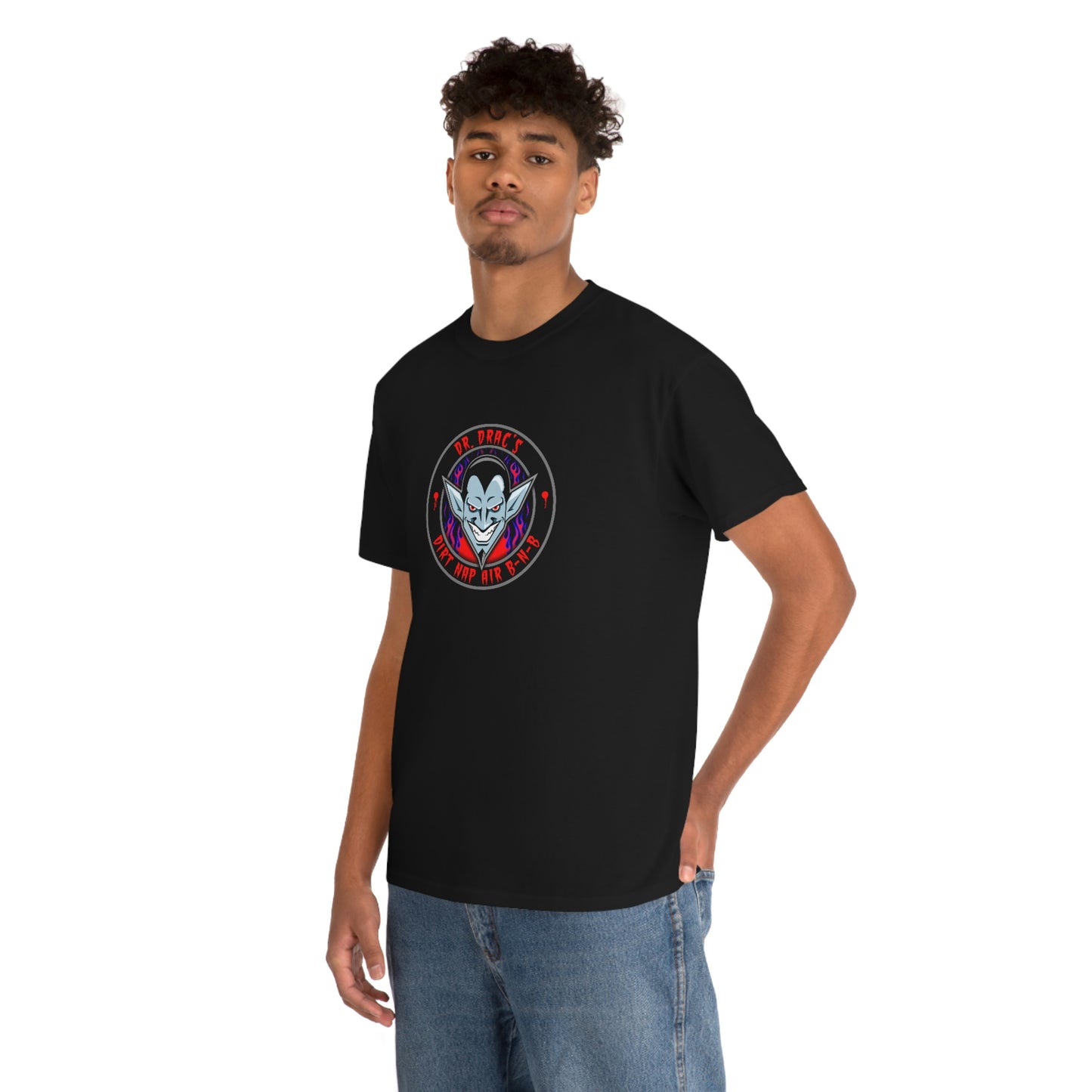 DR DRAC - DIRT NAP AIR BNB Unisex Heavy Cotton Tee