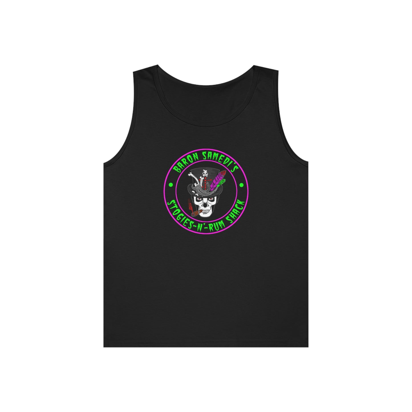 BARON SAMEDI’S STOGIES N RUM SHACK Unisex Heavy Cotton Tank Top