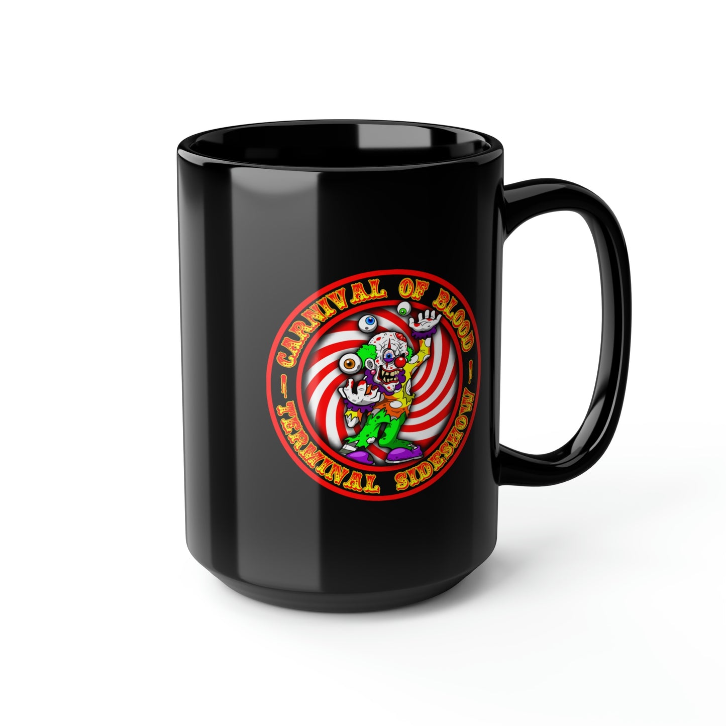 CARNIVAL OF BLOOD - TERMINAL SIDESHOW 2 Black Mug, 15oz