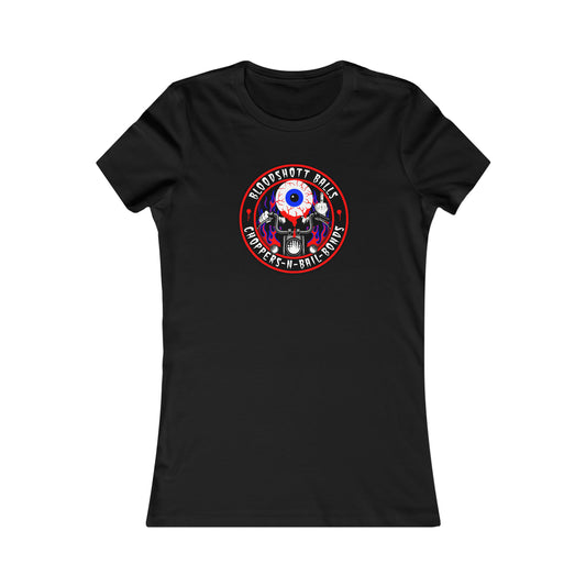 BLOODSHOTT BALLS - CHOPPERS N BAIL BONDS Women's Favorite Tee