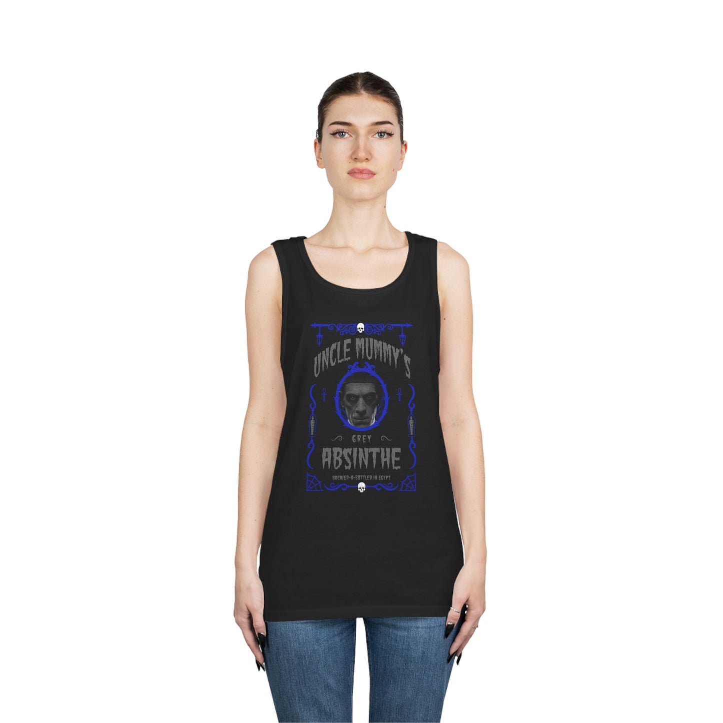 ABSINTHE MONSTERS 6 (UNCLE MUMMY) Unisex Heavy Cotton Tank Top