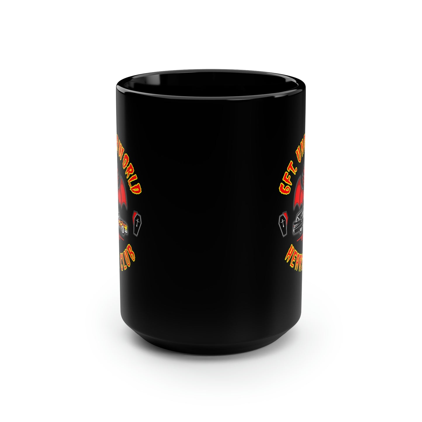 6FT. UNDERWORLD - HEARSE CLUB Black Mug, 15oz