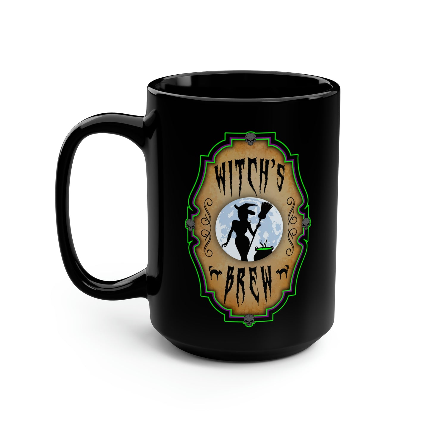 WITCHERY POTIONS 2 (WITCH'S BREW) Black Mug, 15oz