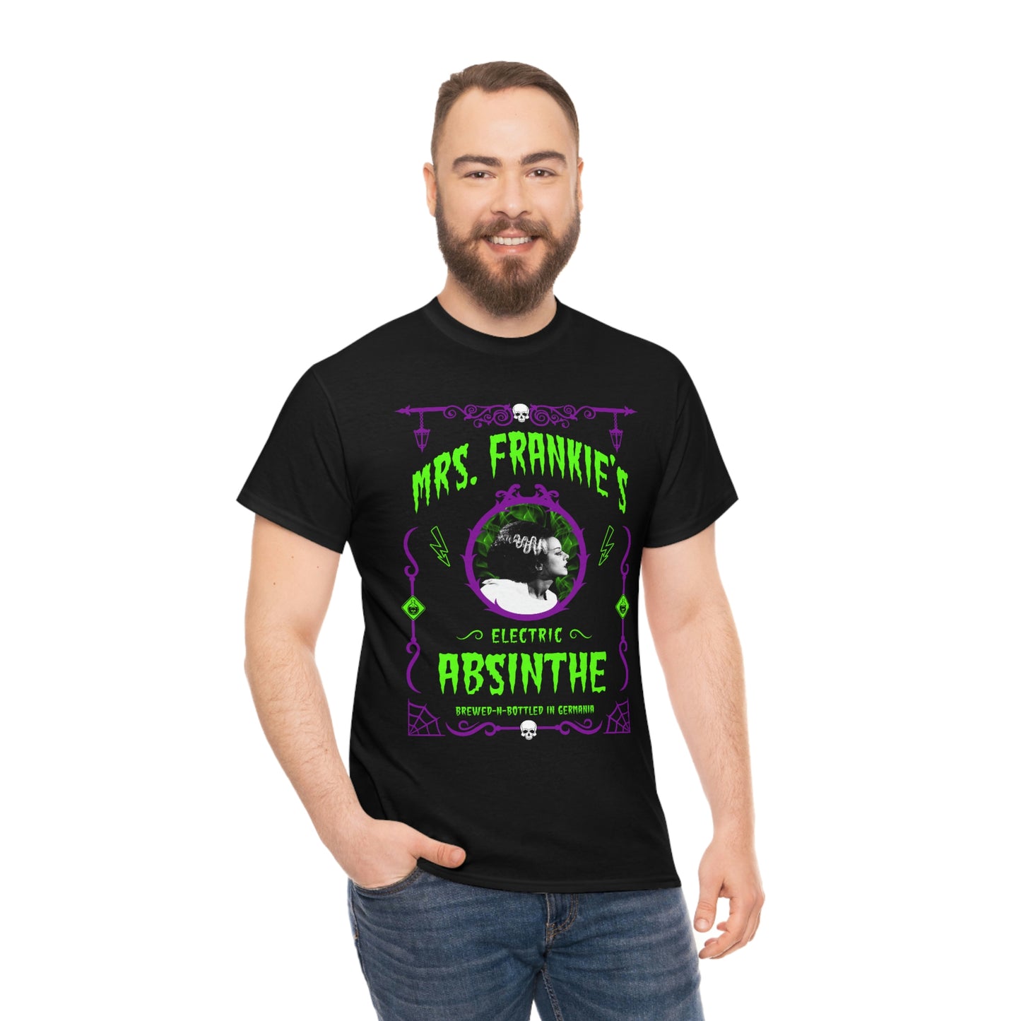 ABSINTHE MONSTERS 9 (BRIDE OF FRANKIE) Unisex Heavy Cotton Tee