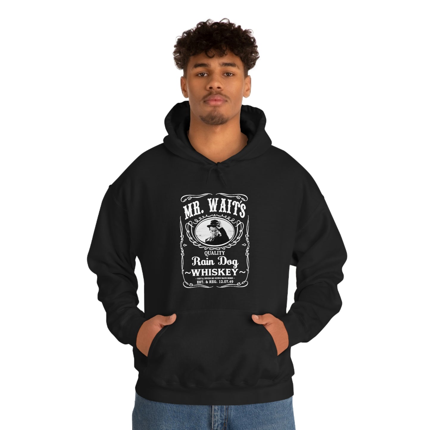 MR WAITS 1 (JD)(RAIN DOG) Unisex Heavy Blend™ Hooded Sweatshirt