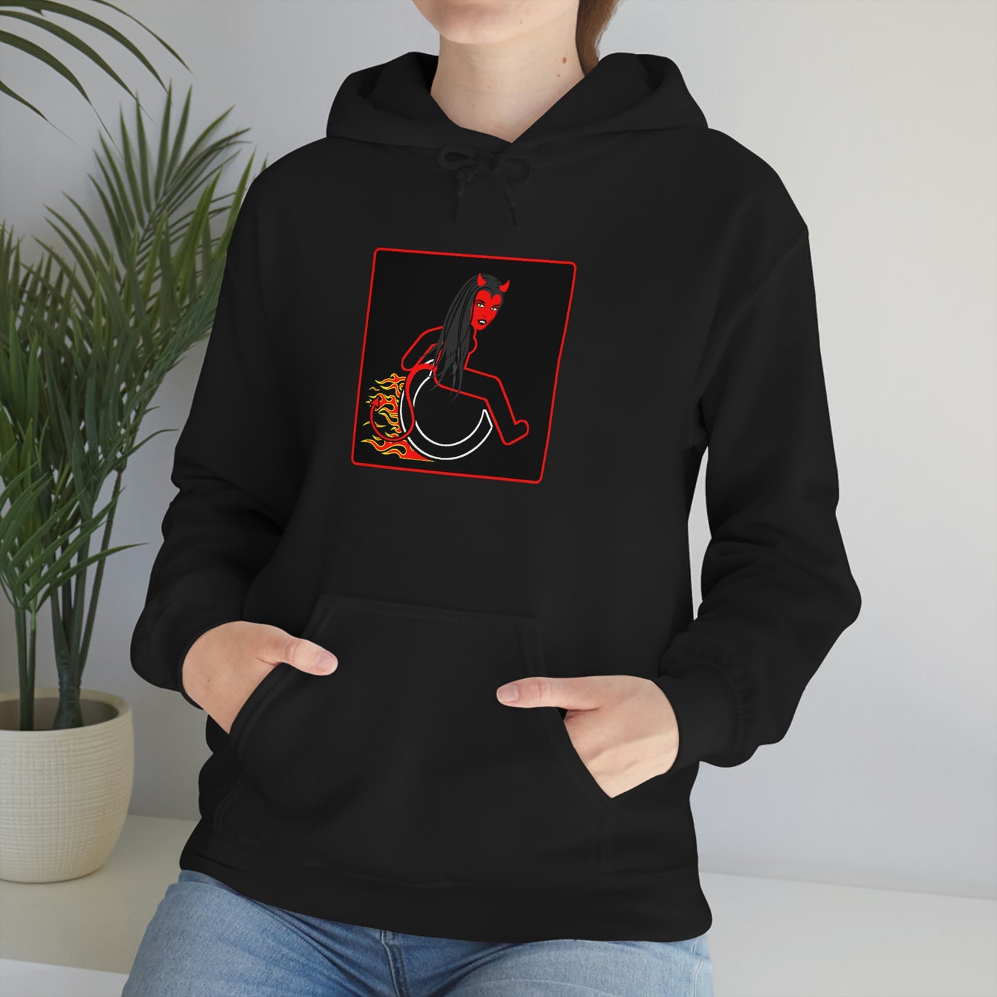 WHEELCHARIOT 15 (Devil Woman) Unisex Heavy Blend™ Hooded Sweatshirt