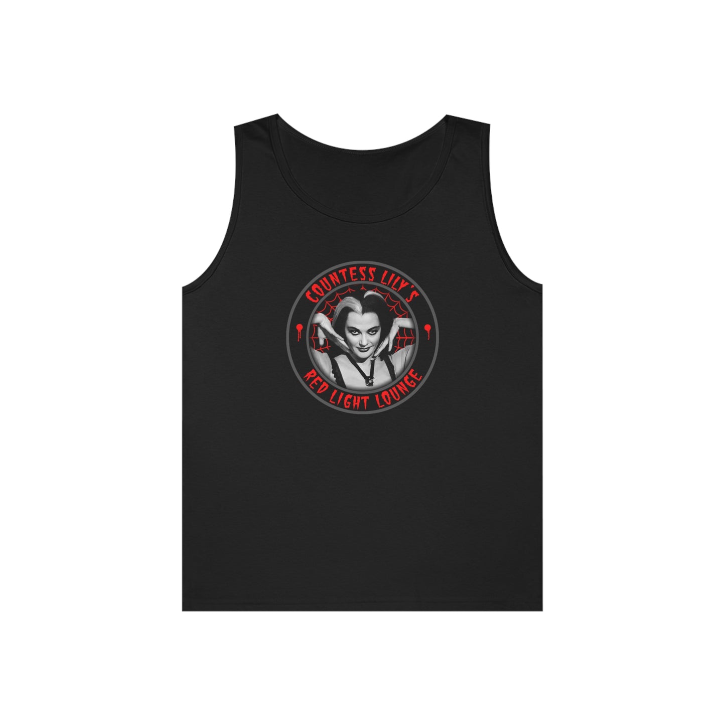 COUNTESS LILY - RED LIGHT LOUNGE Unisex Heavy Cotton Tank Top