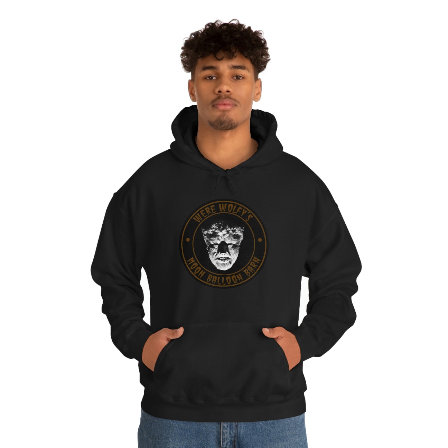 THERE WOLF - MOON BALLOON BARN Unisex Heavy Blend™ Hooded Sweatshirt