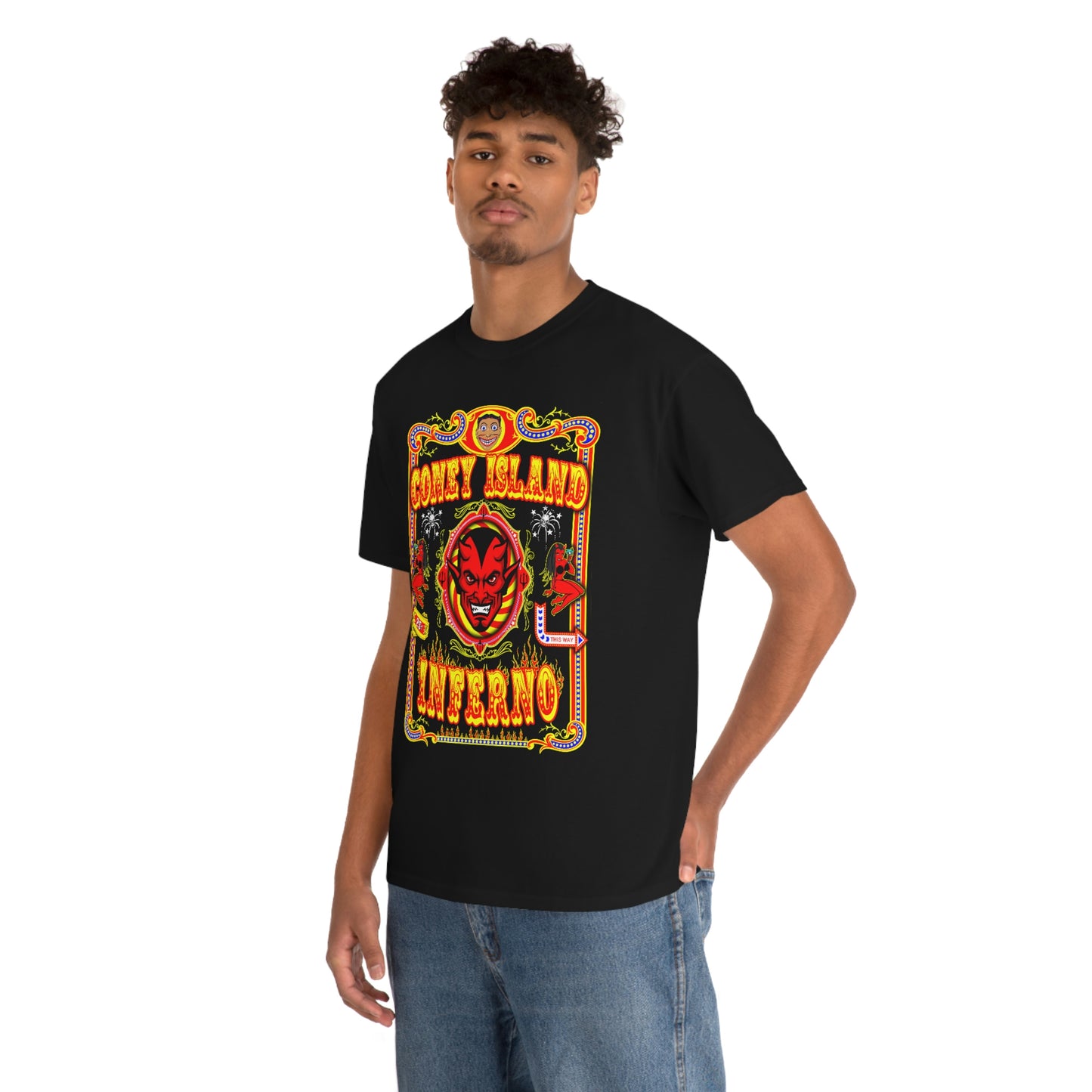 CONEY ISLAND 1 (INFERNO) Unisex Heavy Cotton Tee