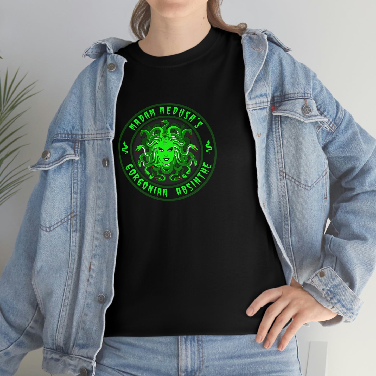 MADAM MEDUSA - GORGONIAN ABSINTHE Unisex Heavy Cotton Tee