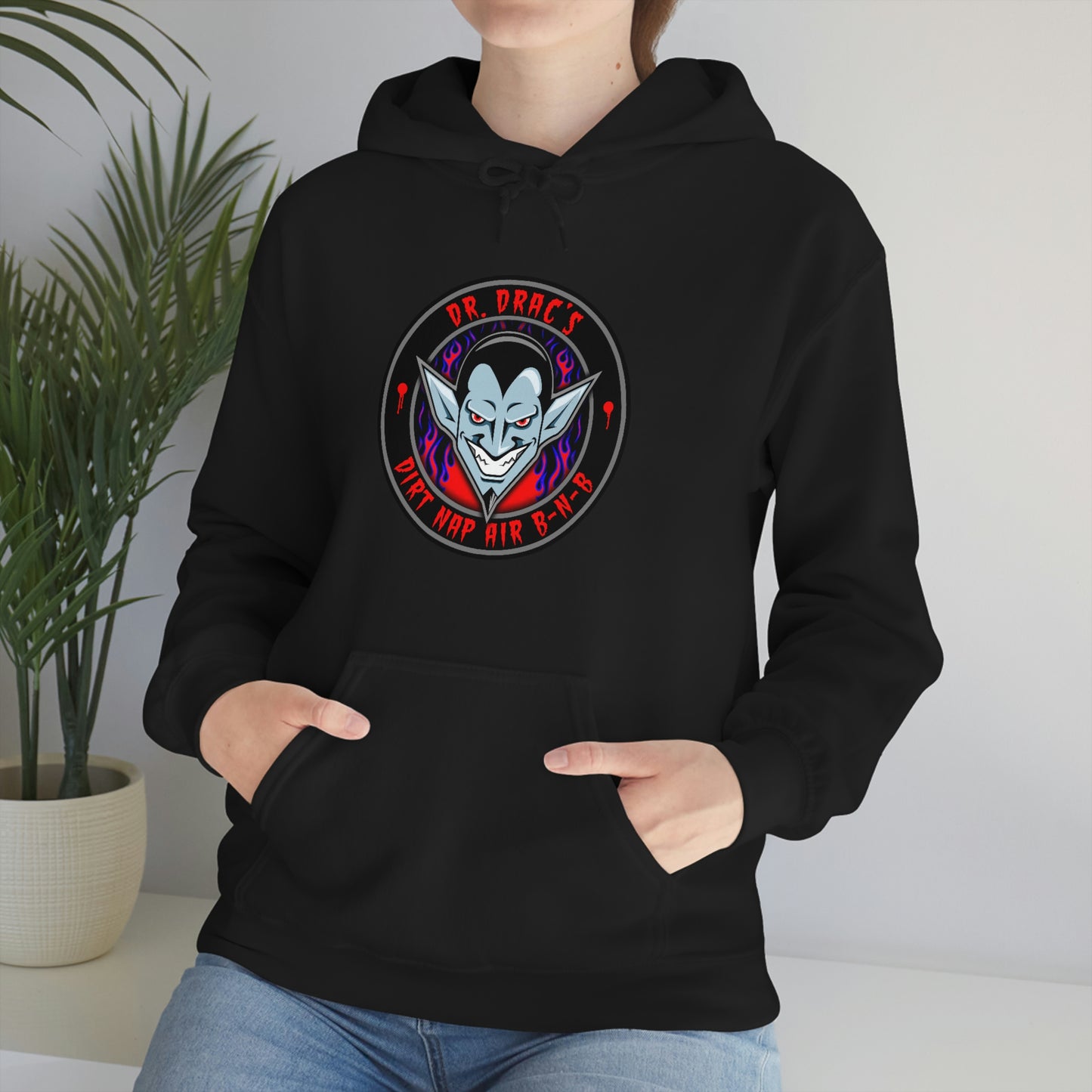 DR DRAC - DIRT NAP AIR BNB Unisex Heavy Blend™ Hooded Sweatshirt