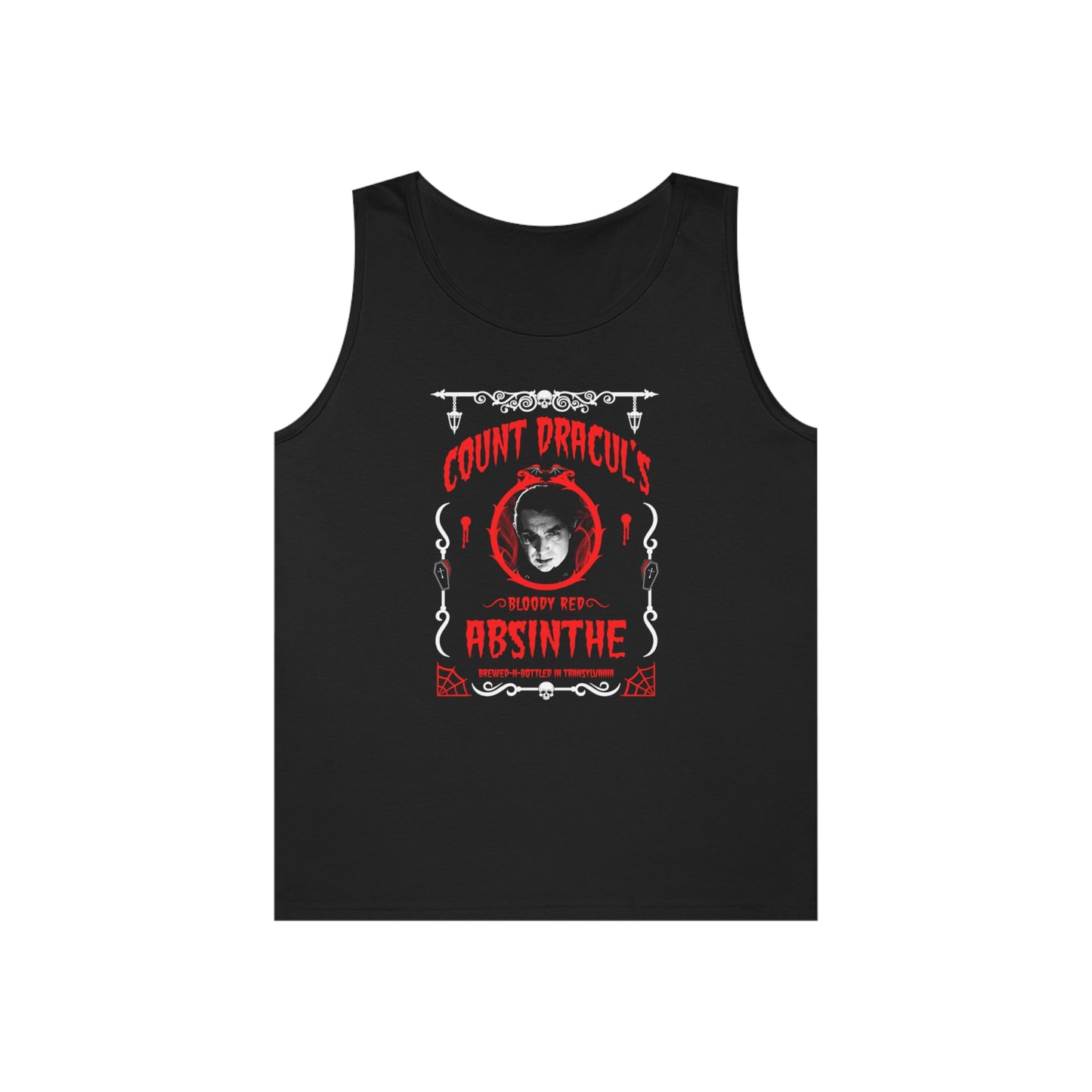 ABSINTHE MONSTERS 1 (COUNT DRACUL) Unisex Heavy Cotton Tank Top