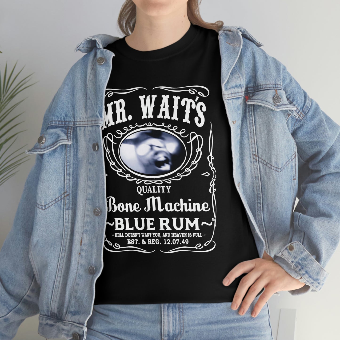 MR WAITS 2 (JD)(BONE MACHINE) Unisex Heavy Cotton Tee