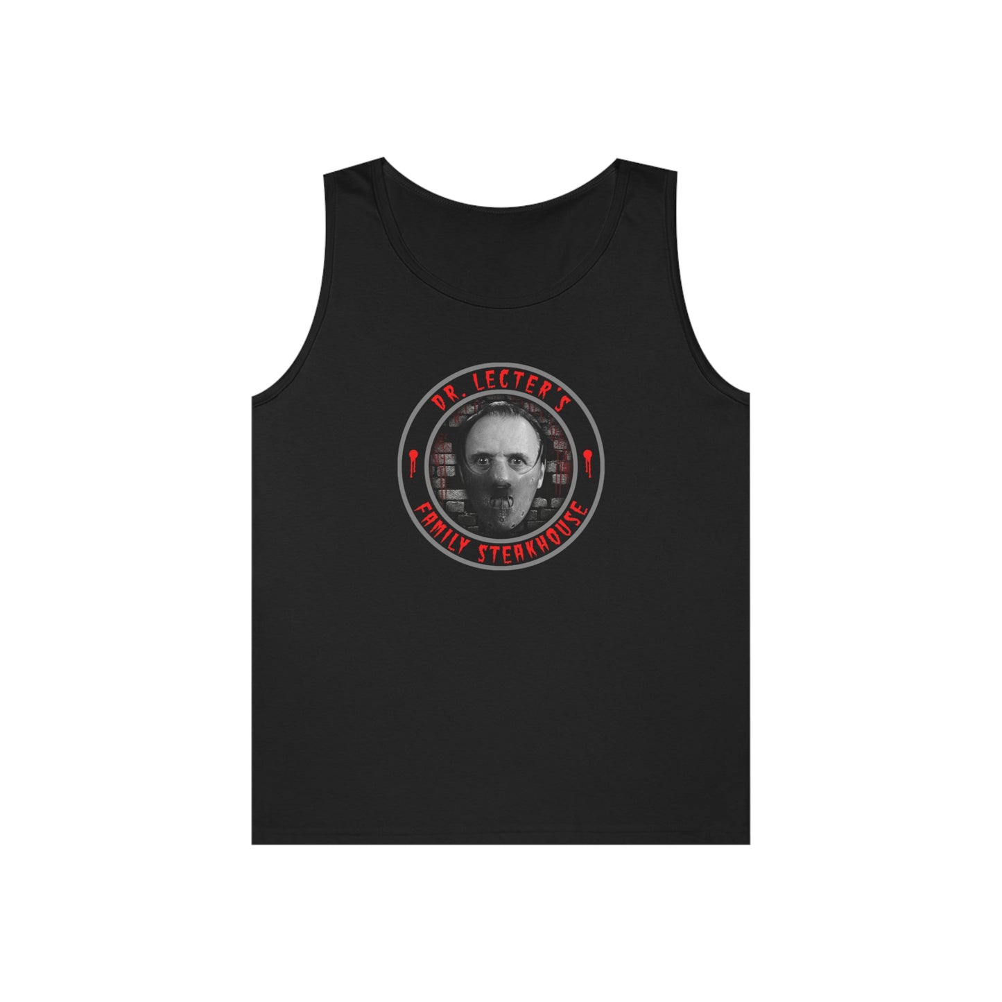 DR. LECTER'S - FAMILY STEAKHOUSE Unisex Heavy Cotton Tank Top