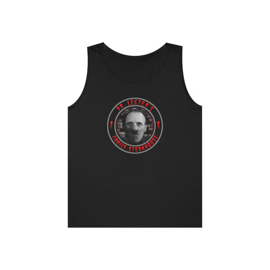 DR. LECTER'S - FAMILY STEAKHOUSE Unisex Heavy Cotton Tank Top