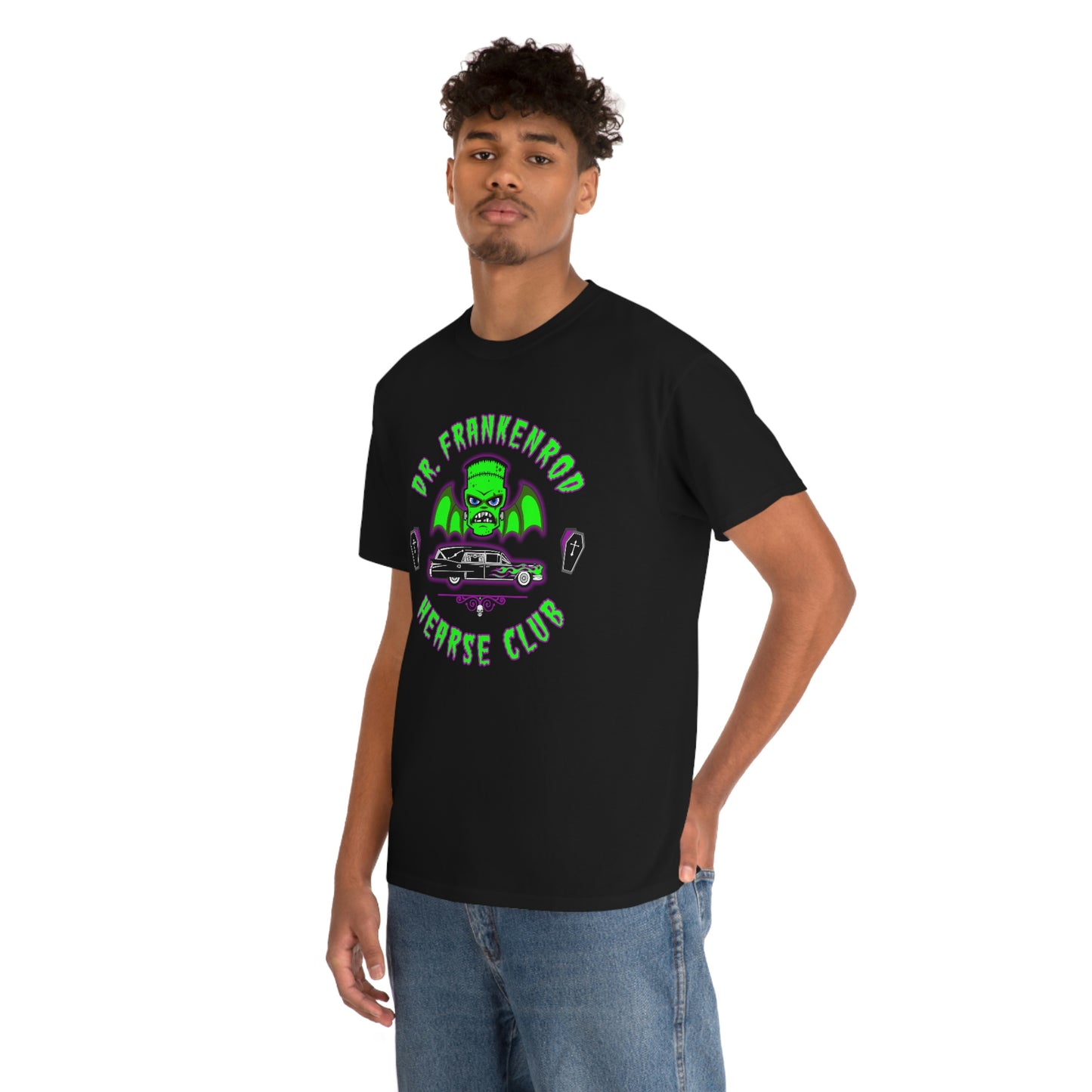 DR. FRANKENROD - HEARSE CLUB Unisex Heavy Cotton Tee