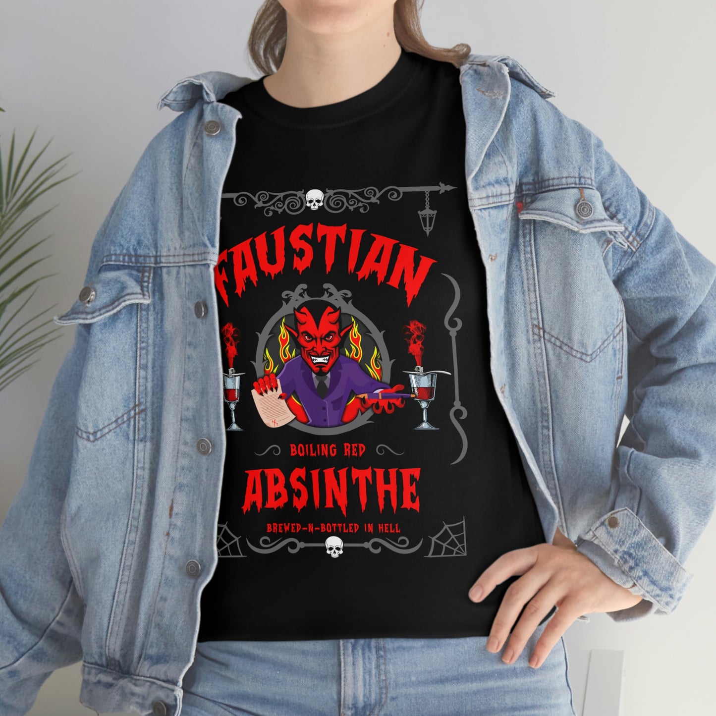 ABSINTHE MONSTERS (FAUST) Unisex Heavy Cotton Tee