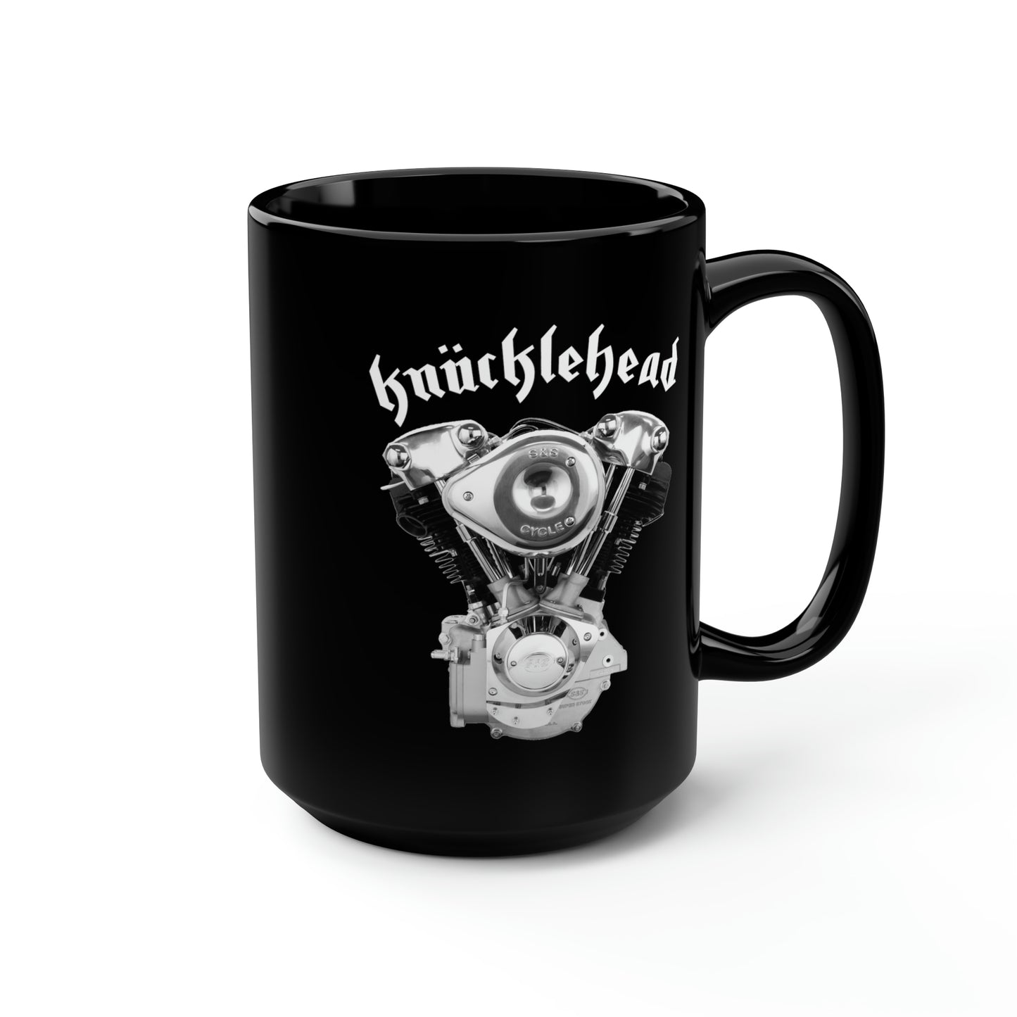 KNUCKLEHEAD 1 Black Mug, 15oz