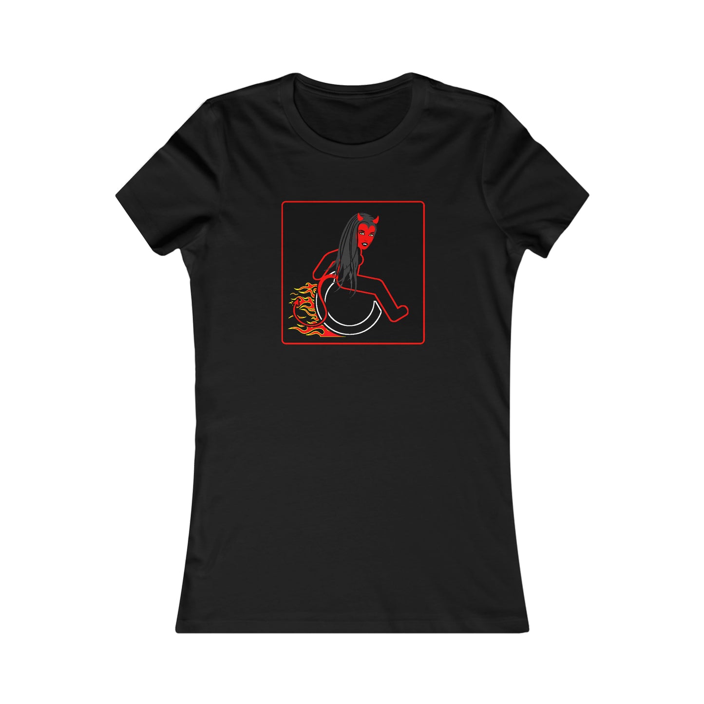 WHEELCHARIOT 15 (Devil Woman) Women's Favorite Tee