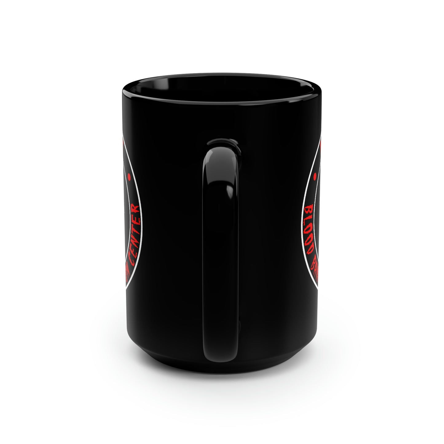 DR VLAD - BLOOD BANK DONATION CENTER Black Mug, 15oz