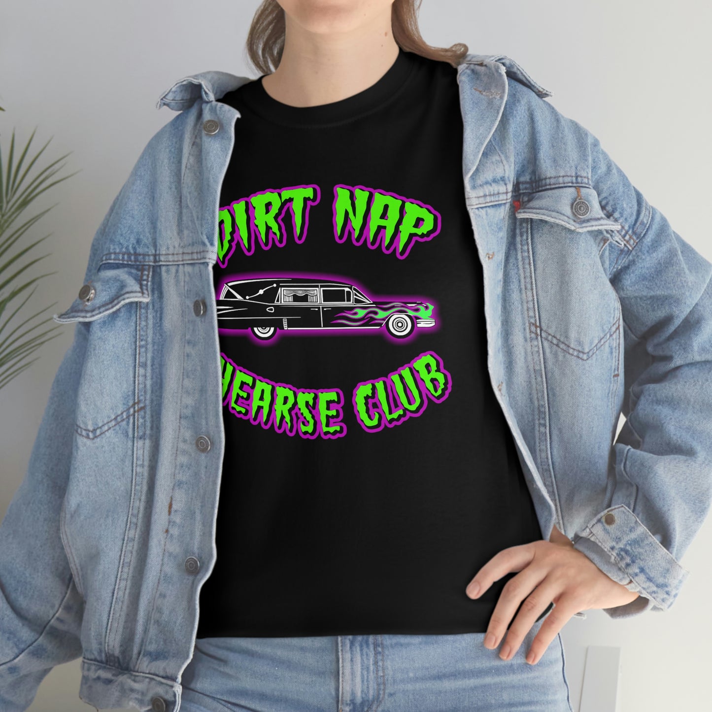 DIRT NAP HEARSE CLUB Unisex Heavy Cotton Tee