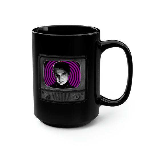 DRAC TV 1 Black Mug, 15oz