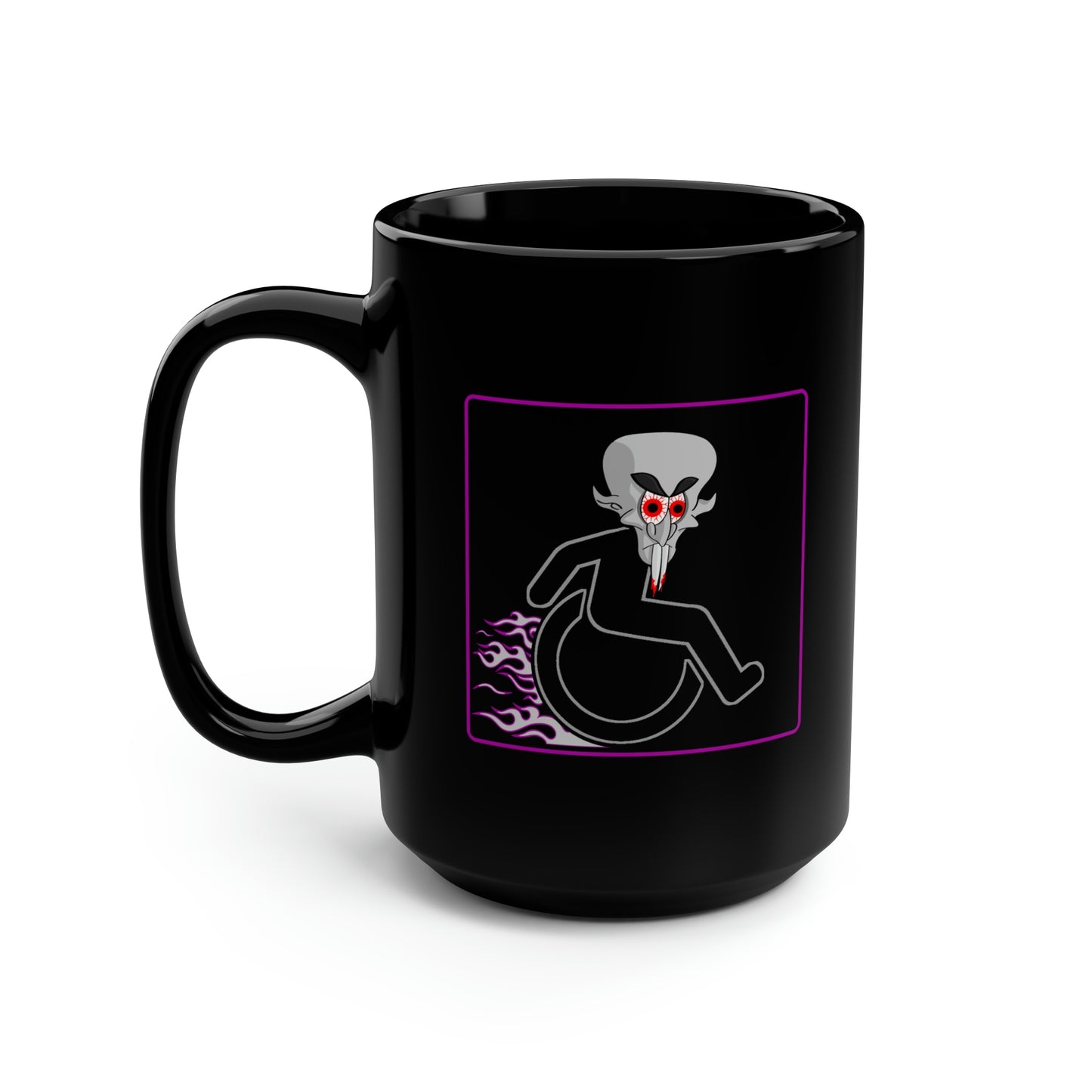 WHEELCHARIOT 9 (Nosferatu) 1 Black Mug, 15oz