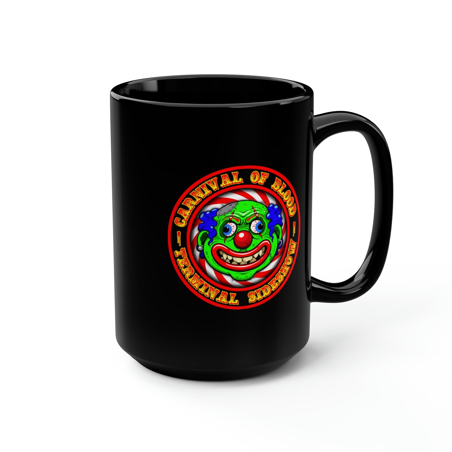 CARNIVAL OF BLOOD - TERMINAL SIDESHOW 1 Black Mug, 15oz