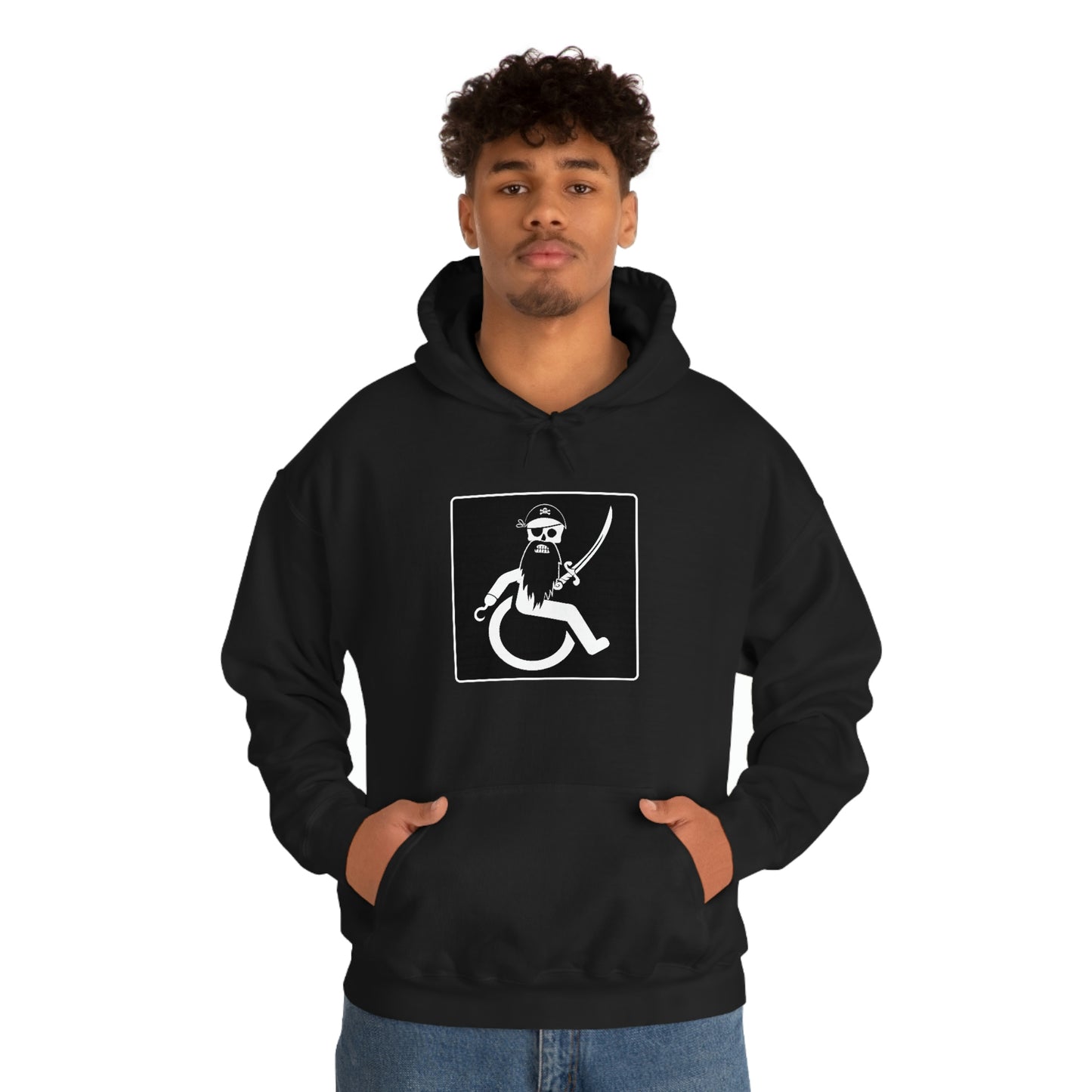 WHEELCHARIOT 4 (Pirate) 1 Unisex Heavy Blend™ Hooded Sweatshirt