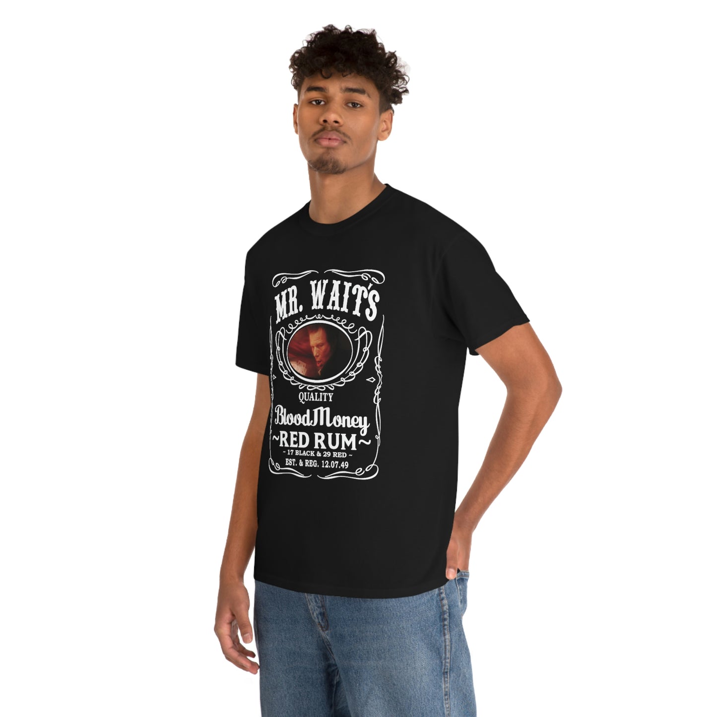 MR WAITS 3 (JD)(BLOOD MONEY) Unisex Heavy Cotton Tee