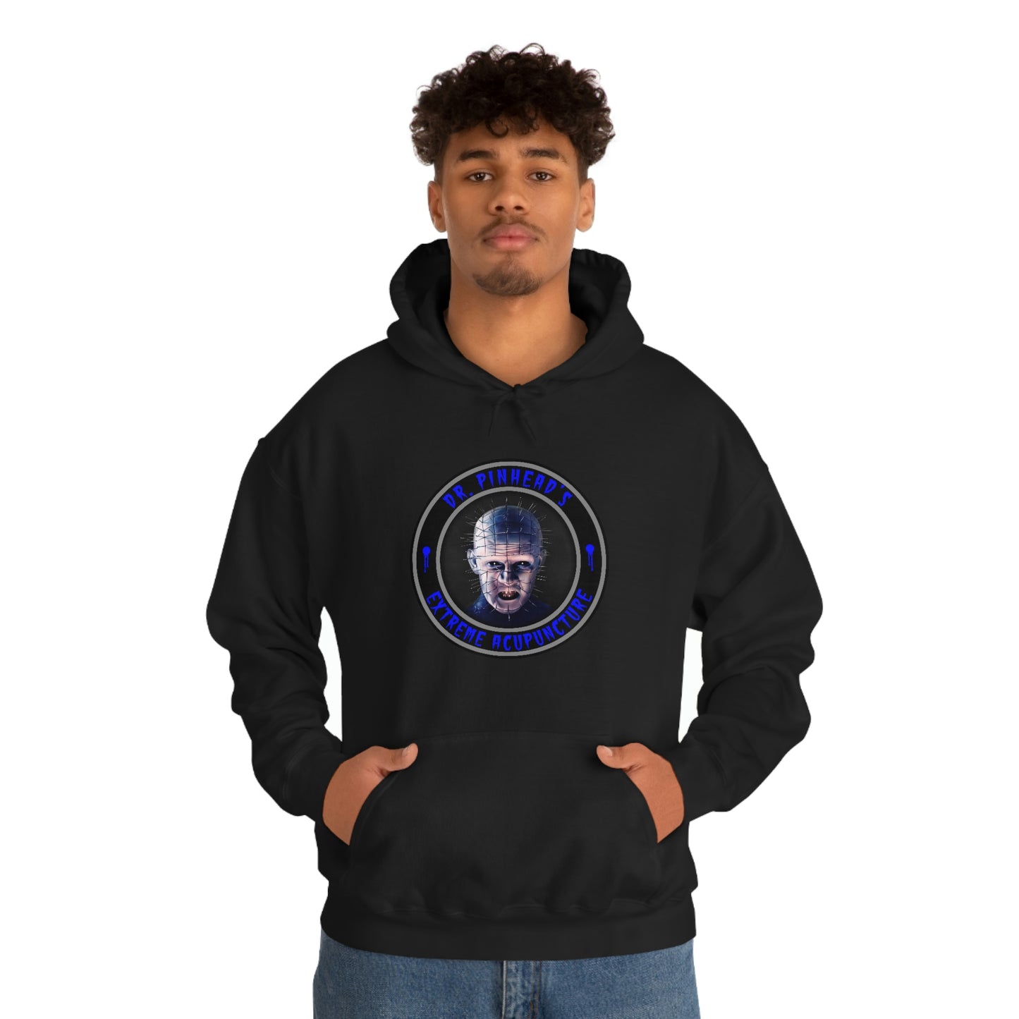 DR. PINHEAD'S - EXTREME ACUPUNCTURE Unisex Heavy Blend™ Hooded Sweatshirt