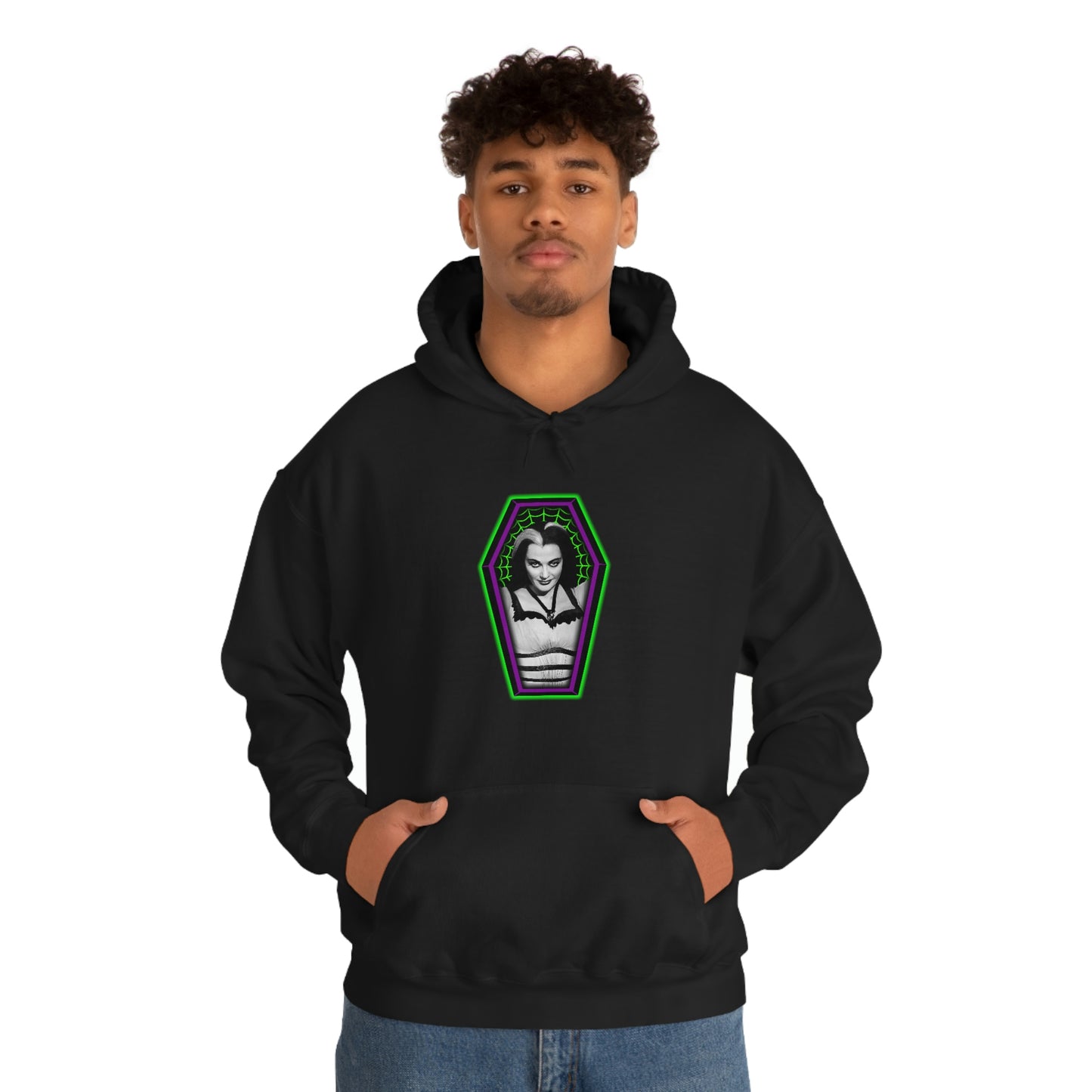 COFFIN MUGSHOT 1 (LILY) Unisex Heavy Blend™ Hooded Sweatshirt