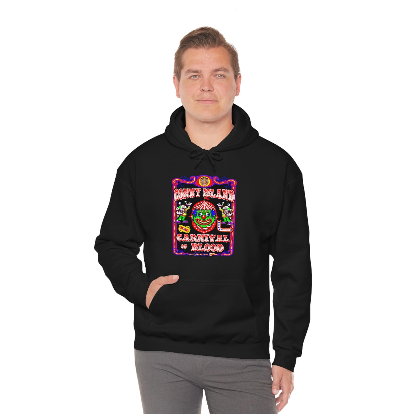 CONEY ISLAND 3 (CARNIVAL OF BLOOD) Unisex Heavy Blend™ Hooded Sweatshirt