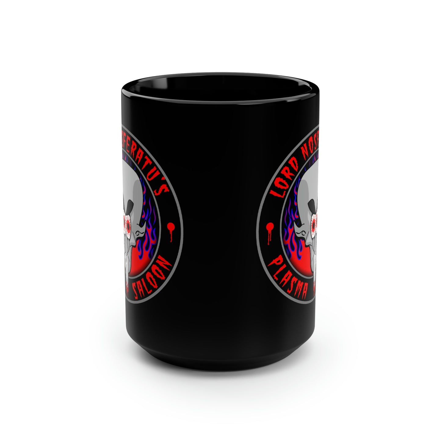 LORD NOSFERATUS PLASMA SALOON Black Mug, 15oz