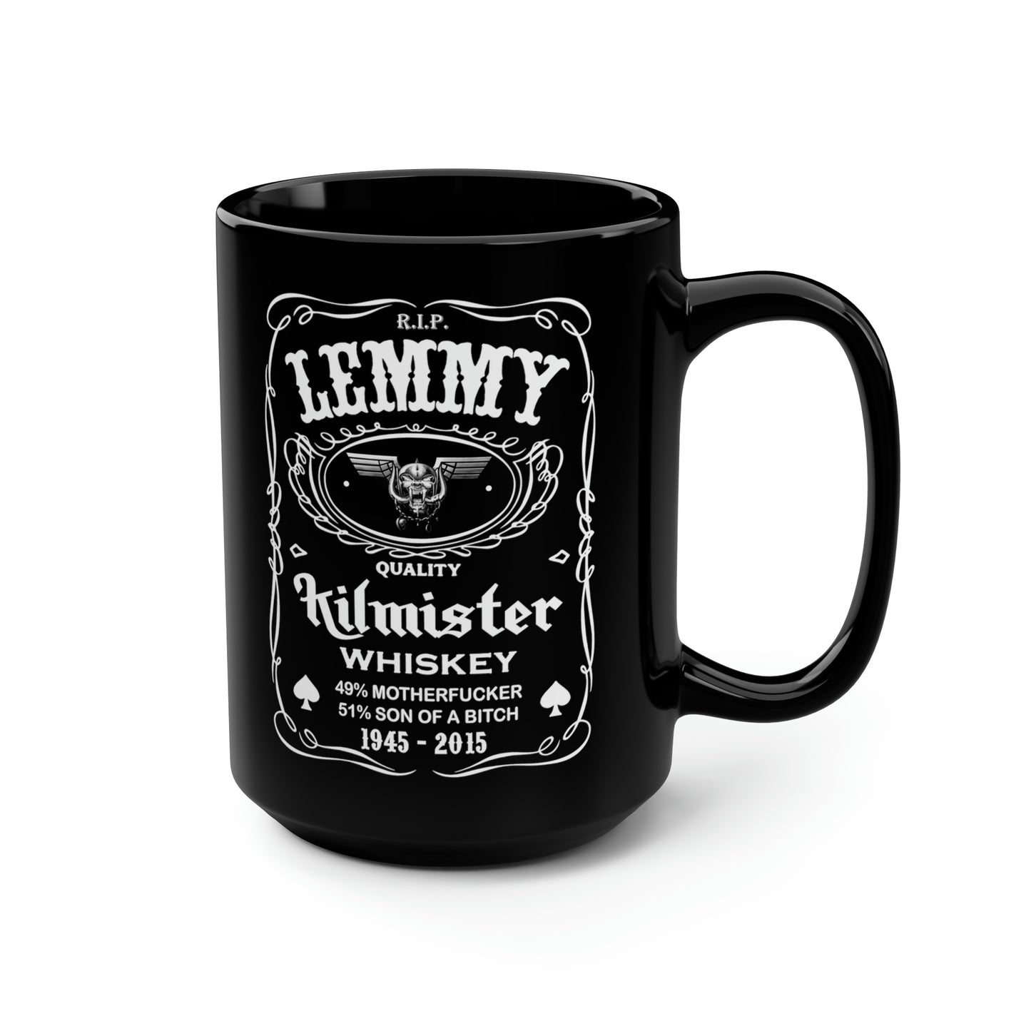 LEMMY TRIBUTE 2 Black Mug, 15oz