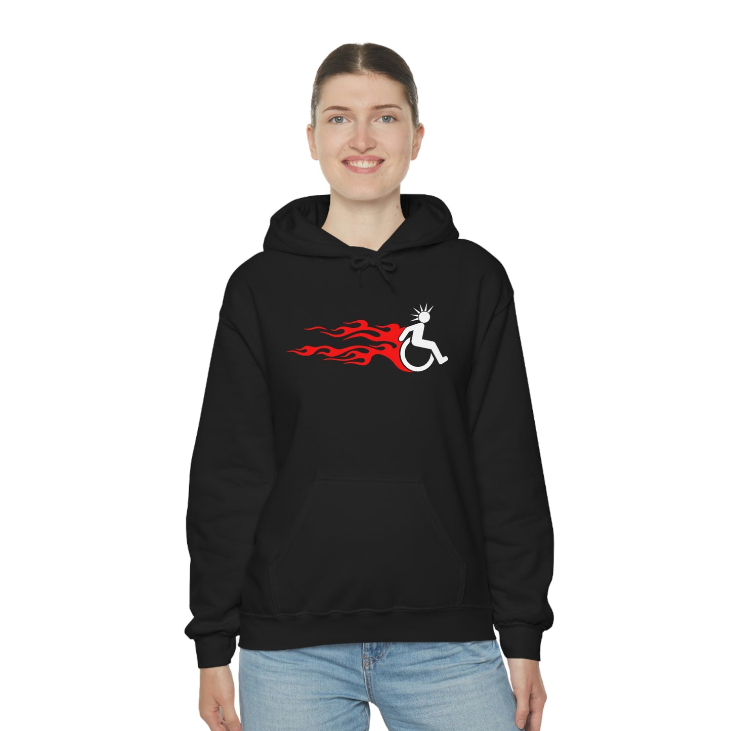 WHEELCHARIOT 2 (Flamer) Unisex Heavy Blend™ Hooded Sweatshirt