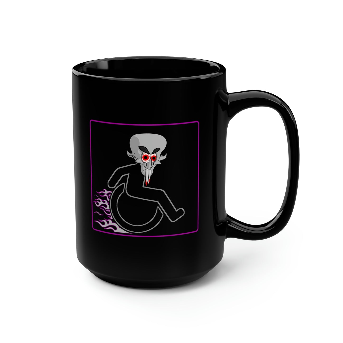 WHEELCHARIOT 9 (Nosferatu) 1 Black Mug, 15oz