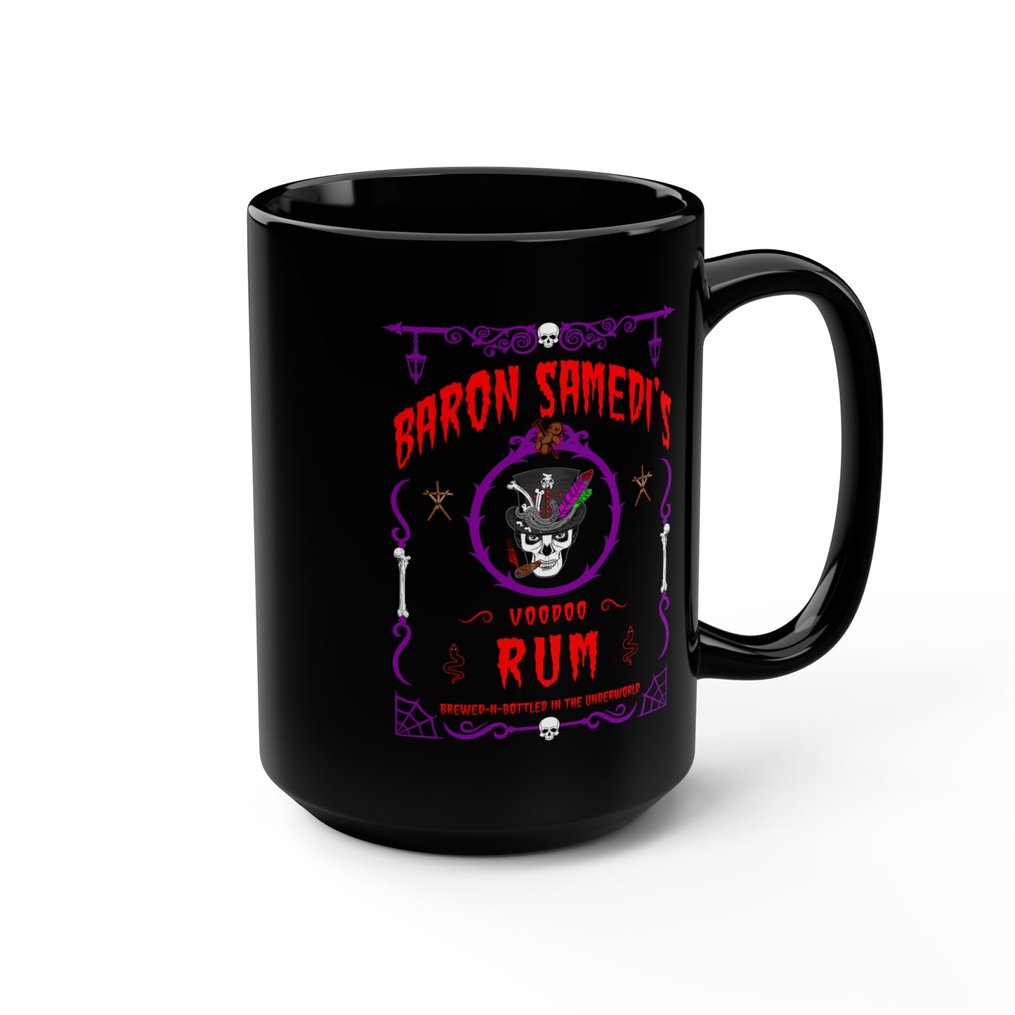 ABSINTHE MONSTERS 8 (BARON SAMEDI) Black Mug, 15oz