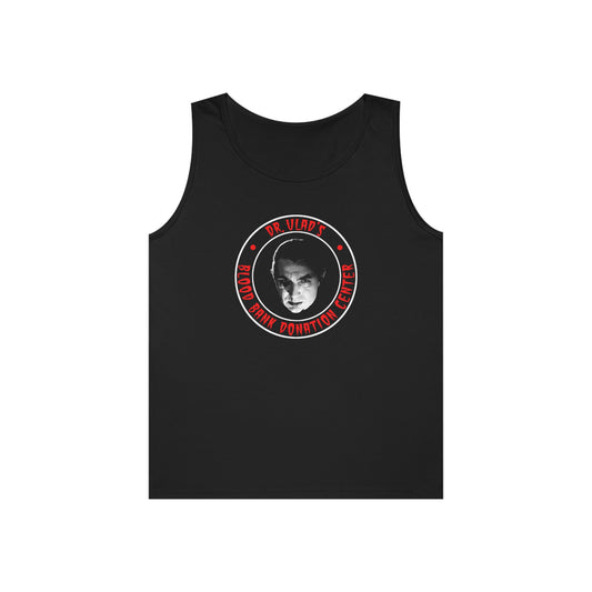 DR VLAD - BLOOD BANK DONATION CENTER Unisex Heavy Cotton Tank Top