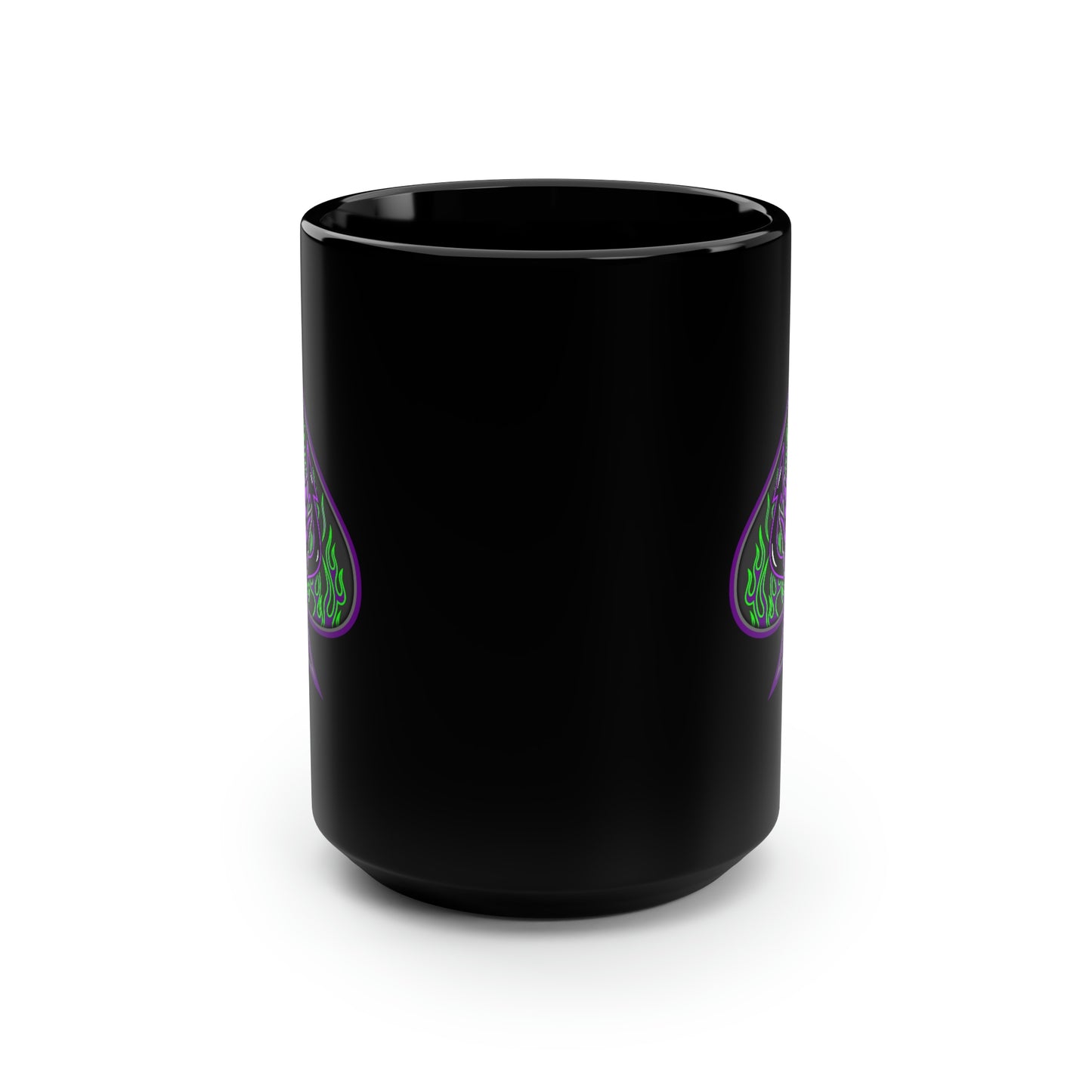 SPADE 1 (P) Black Mug, 15oz