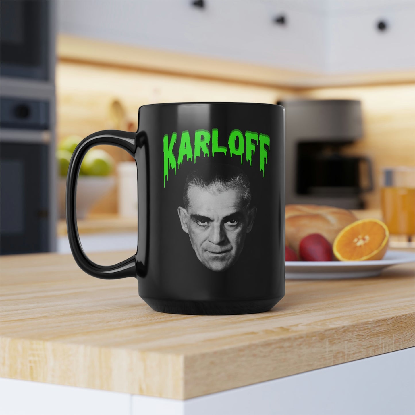 KARLOFF Black Mug, 15oz