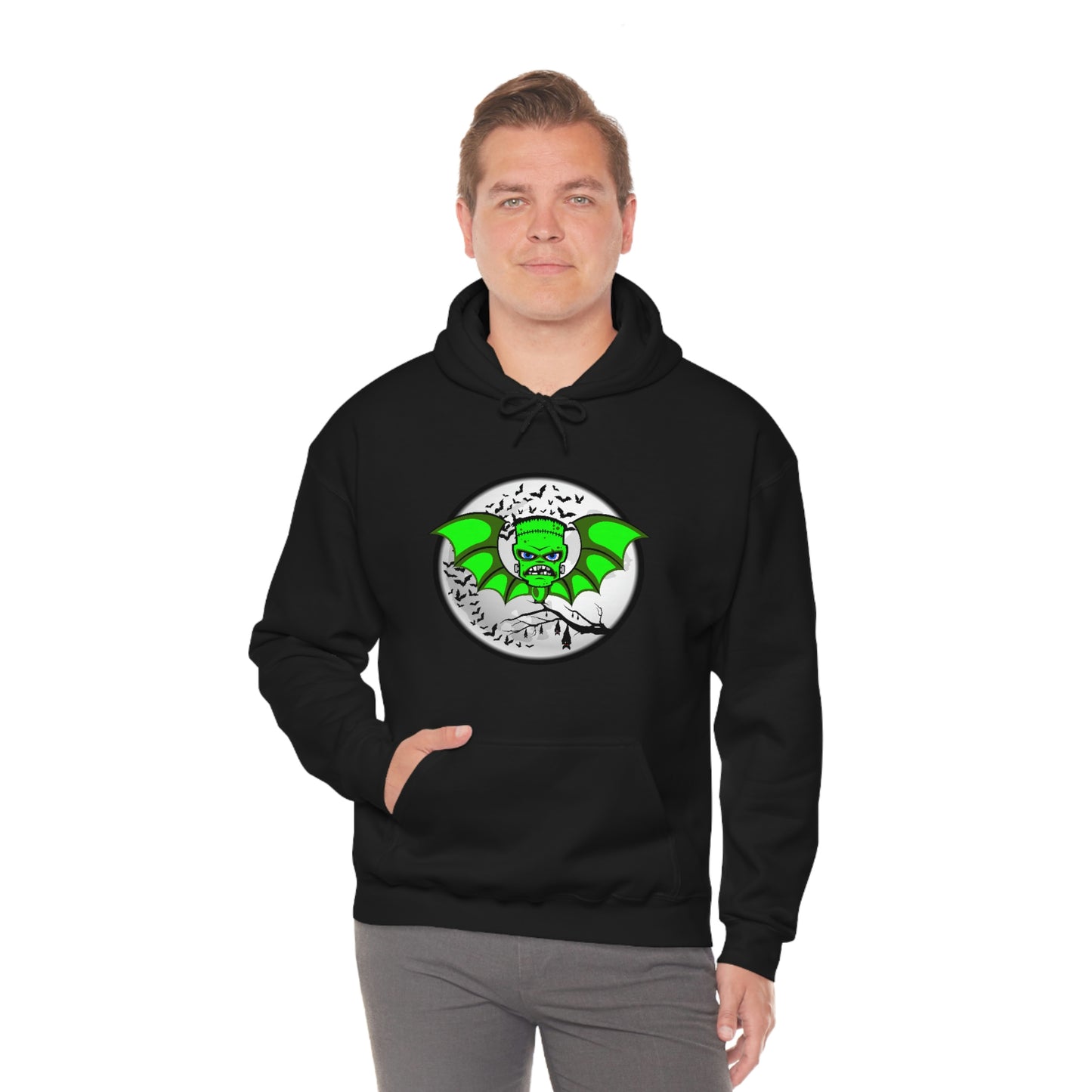 BATMONSTER (Frankie) Unisex Heavy Blend™ Hooded Sweatshirt