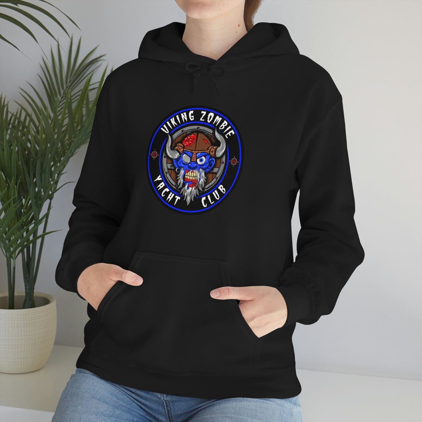 VIKING ZOMBIE YACHT CLUB Unisex Heavy Blend™ Hooded Sweatshirt